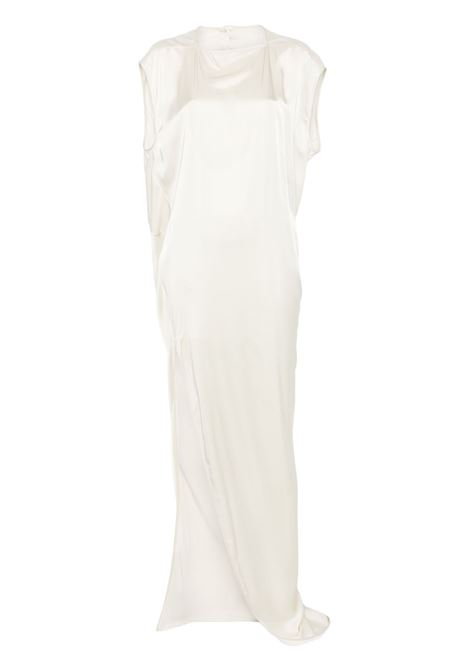 White satin-finish edfu t maxi dress Rick owens - women RICK OWENS | RP01E7505SCH41